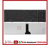 Tastiera Italiana TOSHIBA Tecra R850 R950 R960 NERA + Trackpoint G83C000CB3IT