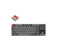 Keychron K1 Max Tastiera Meccanica Custom ultrasottile QMK/VIA Bluetooth wireless/cablata USB, 2.4 GHz Hot Swappable TKL Layout, RGB-LED, Gaming Tastiera con Low-Profile Gateron Red Switch
