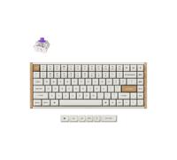 Keychron K2 HE Tastiera magnetica senza fili, 2.4Ghz/Bluetooth/USB-C, RGB, Hot-swap, QMK/VIA, Gateron Magnetic Switch Nebula, Compatibile con Mac Windows Linux, Special Edition Blanco