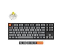 Keychron K8 MAX Tastiera meccanica wireless, 2,4 GHz/Bluetooth/USB-C, RGB, QMK/VIA, Hot-swap, Telaio in Alluminio, Macro programmabili, PBT Keycaps, Per Mac Windows, Super Banana Switch