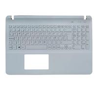 Tastiera laptop spagnola compatibile con Palmrest per SVF152C29V SVF152A29U SVF152C29U SVF152C29W SVF152C29X SVF152A29L SVF152C29L Modelli(WHITE)