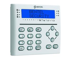 Tastiera LCD Bentel per centrali Absolute e kyo T-WHITE