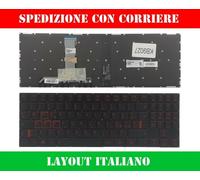 Tastiera Lenovo Legion Y520 Y520-15IKB Y720-15IKB retroilluminata rossa no frame