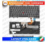 TASTIERA LENOVO THINKPAD YOGA 370 E550 FRAME SILVER RETROILLUMINATA