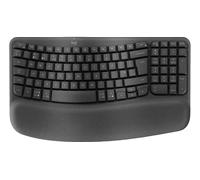 TASTIERA LOGITECH B2B WAVE KEYS GRAPHITE wireless ergonomica Windows, Mac, Linux QWERTZ