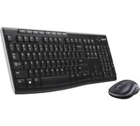 KIT TASTIERA E MOUSE LOGITECH MK270 WIRELESS NERA 2.4 GHz PC COMPUTER UFFICIO