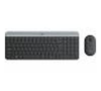 TASTIERA LOGITECH+MOUSE Wireless Desktop MK470 COMBO USB ULTRASOTTILI Colore GRAFITE 920-009196