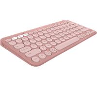 Logitech Pebble Keys 2 K380s - QWERTY US International Layout, Rose