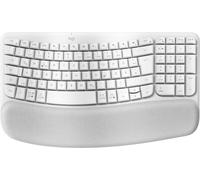 Tastiera LOGITECH Wave Bluetooth LE Logi Bolt USB, bianca