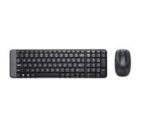 TASTIERA E MOUSE WIRELESS LOGITECH MK220 920-003721 TASTIERA COMPATTA - MOUSE COMODO - WIFI 2,4GHZ - DURATA PROLUNGATA BATTERIE