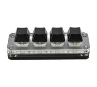 Tastiera macro, 4 tasti, tastiera programmabile, interfaccia da tipo C a USB, mini tastiera, per ufficio, giochi, musica, media, controllo industriale, laboratorio, test sulla