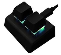 Tastiera macro meccanica a 2 tasti-Mini tastiera alt-sswable per scorciatoie | Controller USB con una mano con interruttori in stile ciliegia, chiavi di funzione personalizzata per giocatori, designer