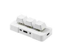 Tastiera Macro Wireless con 3 Tasti, Tastiera Meccanica Programmabile RGB USB 2.4G