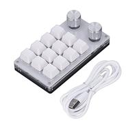 Tastiera Meccanica A Una Mano, Antipolvere, Robusta, Leggero, Facile Da Usare Mini Tastiere USB Programmabili, Multifunzione per Giochi Da Ufficio