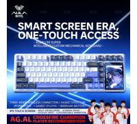 Tastiera Meccanica AULA L99 con Schermo Touch IPS, Connessione a 3 Modalità, Batteria da 8000mAh per Gaming E-sports e Computer