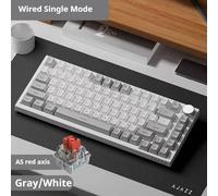 Tastiera meccanica cablata AJAZZ AK820 con interruttori sostituibili a caldo, simile ai interruttori HP retroilluminati in bianco