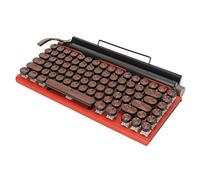 Tastiera Meccanica, Copritasti Rotondi a Quattro Assi 83 Tasti Tastiera per Macchina da Scrivere Luce Colorata Impermeabile per Laptop (#2)
