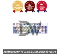 Tastiera meccanica da gioco ABKO K8200 PRO Sky Blue Ice Cube Keycap (clicca)