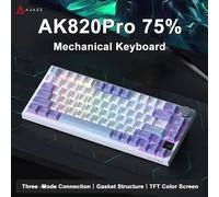 Tastiera meccanica da gioco AJAZZ AK820 / AK820Pro 75% 82 tasti Tastiera da gioco wireless monomodale/Bluetooth cablata per PC portatile