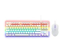 Tastiera meccanica da gioco combinata TKL + mouse - THE G-LAB - COMBO MERCURY W - Bianca