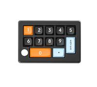 Tastiera meccanica da gioco RGB a 12 tasti, modalità wireless 2.4G/Bluetooth/Peer, hot-swap, anti-ghosting, macro programmabile, sincronizzazione dinamica RGB Beat, compatibile con switch MX (nero)
