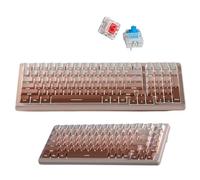 Tastiera meccanica in PBT a 99 tasti - Altezza OEM, resistente al sudore e all'olio, tasti sostituibili a caldo a chiave completa, tasti traslucidi e cavo USB-C staccabile | Estetica meccanica alla