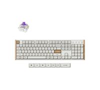 Keychron Tastiera wireless K10 HE effetto foro, interruttore magnetico, compatibile con hot swap, punti di funzionamento variabili, modalità trigger rapido, design telaio in alluminio + legno, RGB