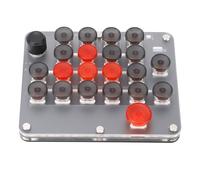Tastiera Meccanica Macro Programmabile a 21 Tasti con una Sola Mano Interruttore Rosso Compatto per Giochi Musicali Controllo Industriale ABS