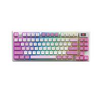Tastiera meccanica MSI FORGE GK600 TKL W AZERTY Tenkeyless RGB Compatta Bianca e Viola - Nouvo