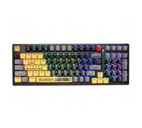Tastiera meccanica per PC con illuminazione RGB, USB, interruttori Red Plus BLMS