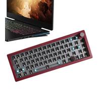 Tastiera Meccanica RGB - Kit Tastiera Gmk67 | Tastiera Wireless Personalizzabile Con Manopola Multimediale, Tastiera Retroilluminata RGB Per Giochi Per PC, Tastiera Da Gioco Portatile A 67 Tasti, Kit