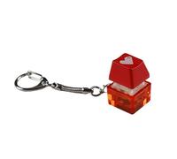 Tastiera meccanica RGB luminosa a forma di cuore rosso, tester interruttore tastiera, premendo un portachiavi udibile