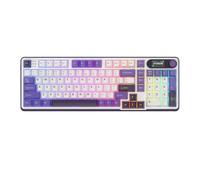Tastiera meccanica RK S98 con schermata TFT montata 98 tastiera Gamer wireless RGB compatibile con BT5.0 2.4G USB-C e caratteristiche scambiabili a caldo(Blackberry)