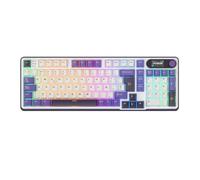 Tastiera meccanica RK S98 con schermata TFT montata 98 tastiera Gamer wireless RGB compatibile con BT5.0 2.4G USB-C e caratteristiche scambiabili a caldo(Spanish Blackberry)