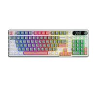 Tastiera meccanica RK S98 con schermata TFT montata 98 tastiera Gamer wireless RGB compatibile con BT5.0 2.4G USB-C e caratteristiche scambiabili a caldo(Korean Camping)