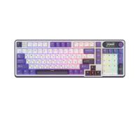 Tastiera meccanica RK S98 con schermata TFT montata 98 tastiera Gamer wireless RGB compatibile con BT5.0 2.4G USB-C e caratteristiche scambiabili a caldo(Russian Blackberry)