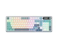 Tastiera meccanica RK S98 con schermata TFT montata 98 tastiera Gamer wireless RGB compatibile con BT5.0 2.4G USB-C e caratteristiche scambiabili a caldo(Light Cloud)