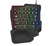 Tastiera Meccanica - Tastiera Di Gioco Singola Ergonomica | Chiavi Programmabili Portatili | Tatiera Di Gioco Con Una Mano Per Appartamento Al Dormitorio Casalingo | Casa Meccanica Compatta Per La Co