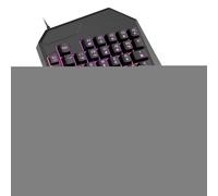 Tastiera Meccanica - Tastiera ergonomica da gioco, telefono cellulare programmabile con una sola mano, tastiera da gioco professionale, controller ergonomico per giochi Plug and Play per PC