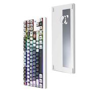 Tastiera meccanica wireless PD87M Pro Design con guarnizione personalizzata in alluminio Compatibilità a tre modalità per giocatori PC(PD87M pro white C)