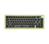 Tastiera meccanica wireless | Tastiera compatta retroilluminata RGB per giochi per PC, tastiera wireless a 67 tasti con manopola multimediale | Kit tastiera meccanica Rbg | Telaio della tastiera per
