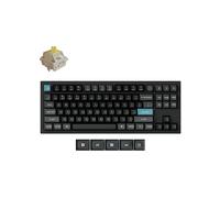 TASTIERA MECCANICHE KEYCHRON Q3 Ultra 8K, QWERTY, USB tipo-C, Grigio/nero con tasti azzurri