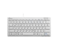 MediaRange MROS113 Tastiera Qwertz con cavo bianco/grigio chiaro