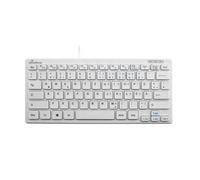 Tastiera MediaRange QWERTZ DE/AT cablata 78 tasti bianca NEW