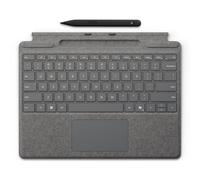 Tastiera Microsoft per Surface Pro con Slim Pen (2a edizione) QWERTY spagnola Platinum