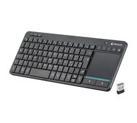 TASTIERA MINI WIRELESS CON TOUCHPAD MULTITOUCH INTEGRATO RF BLUETOOTH COMPATIBIL