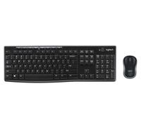 Tastiera Mk270 Log Wireless+Mouse Nera Usb Retail