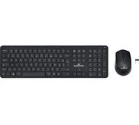 Bluestork - Tastiera e mouse wireless Easy Slim - Wireless - Silenzioso - Design Ultra Silm - AZERTY FR (Nero)