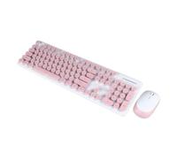Tastiera Mouse Combo Suite Keycap Copritasto Chiave Wireless Rotondo Carino per Ufficio N520 Home Office, Combo Tastiera e Mouse