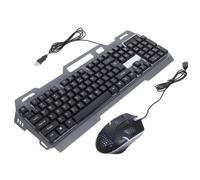 Tastiera Mouse da Gioco Cablata, 26 Tasti senza Conflitto, Abs Nero